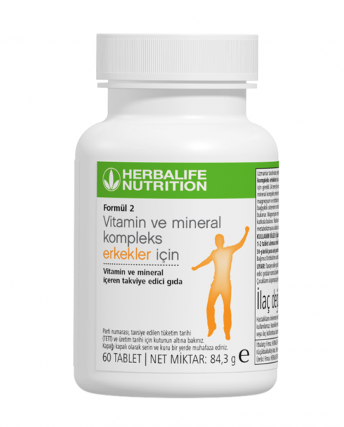 Formül 2 Vitamin ve Mineral Kompleks Erkekler İçin 60 Tablet