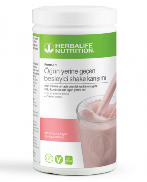 Formül 1 Besleyici Shake Karışımı Ahududu ve Beyaz Çikolata Aromalı